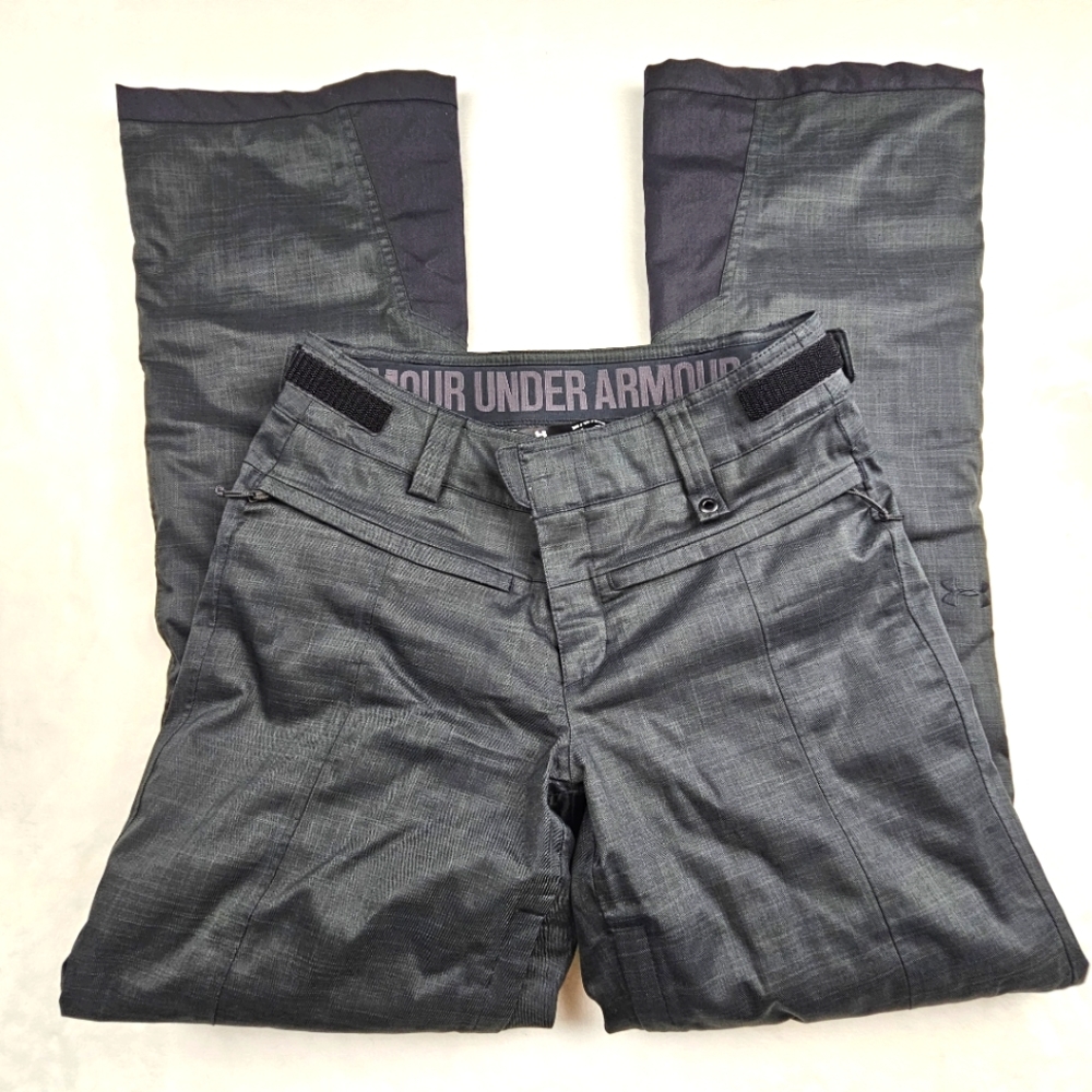 Under Armour coldgear stormproof grey/black loose fit Snow pants NWOT XS